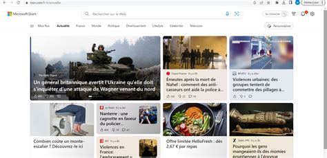 page msn accueil|Global